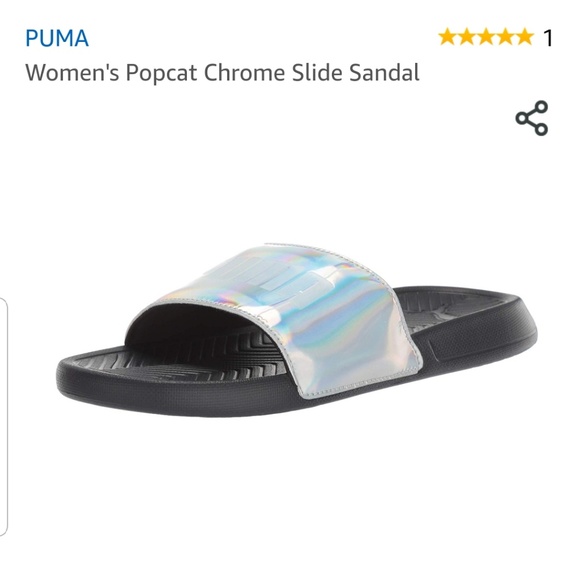 puma popcat chrome slides